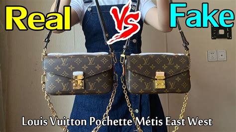 fake vs real pochette metis|louis vuitton real vs fake.